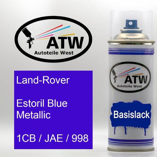 Land-Rover, Estoril Blue Metallic, 1CB / JAE / 998: 400ml Sprühdose, von ATW Autoteile West.